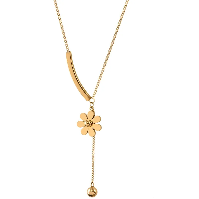 316L Stainless Steel  Hot Sale Beautiful Flower Hanging Chain