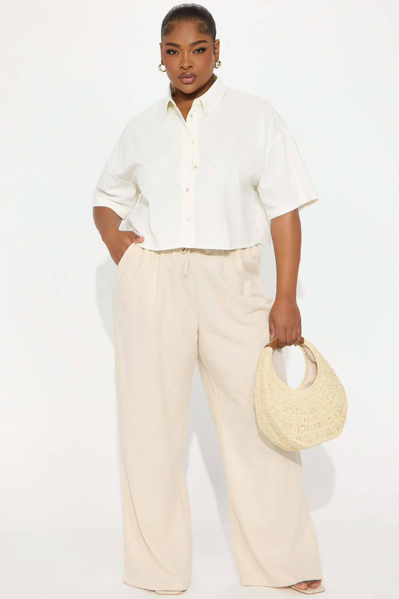 Adaline Linen Shirt - White