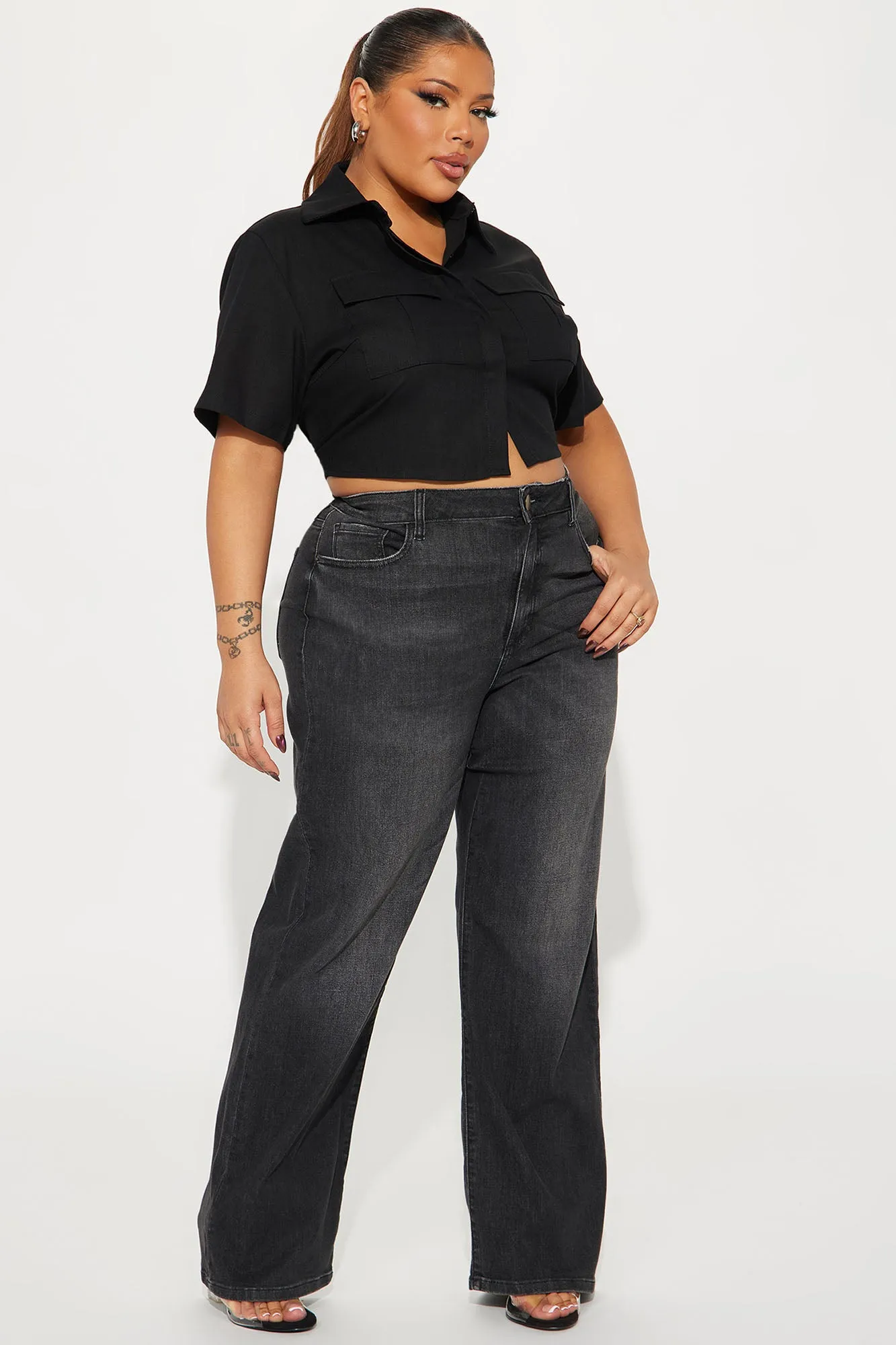 Allegra Linen Shirt - Black
