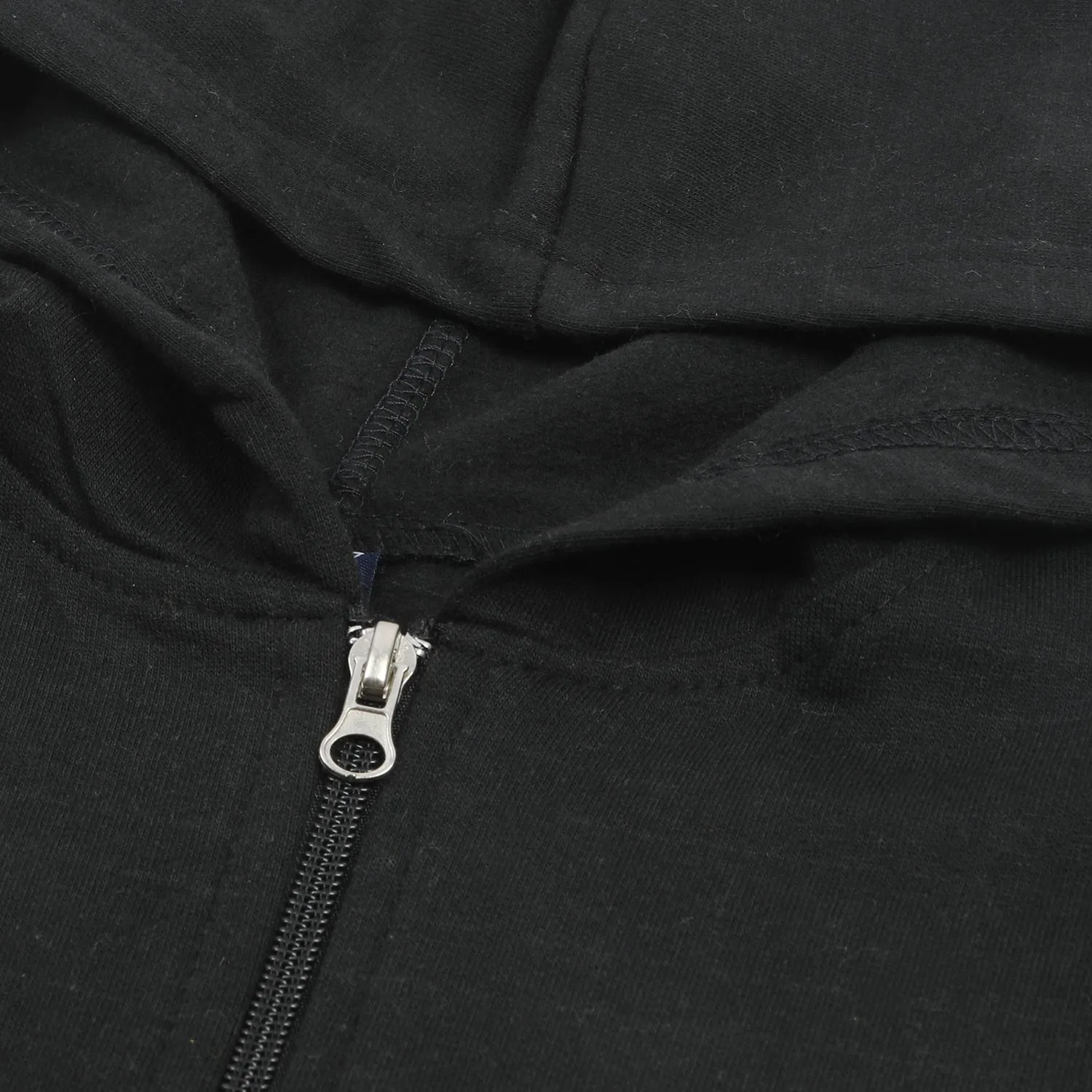 Boys Full Sleeves Hoodie Jacket - Black