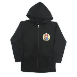Boys Full Sleeves Hoodie Jacket - Black