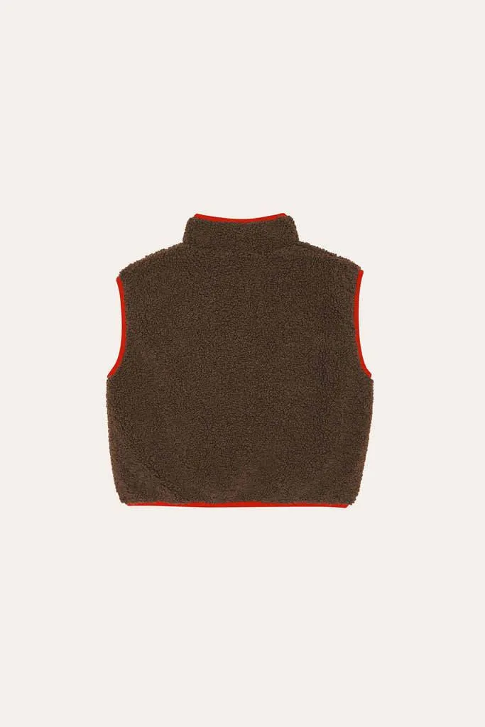 BROWN TEDDY VEST