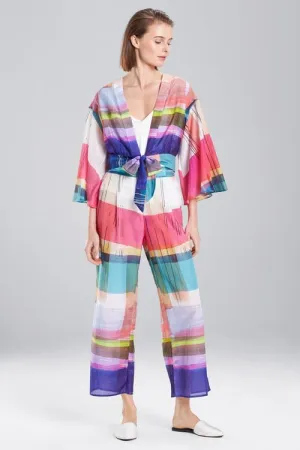 Brushstroke Plaid Wrap