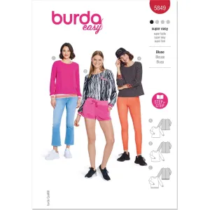 Burda Style Pattern 5849 Misses' Blouse B5849