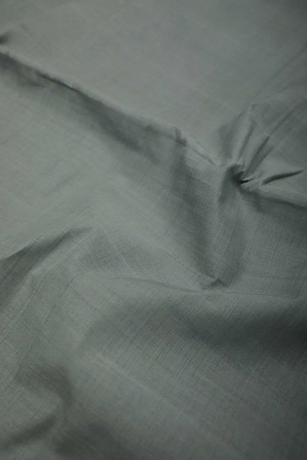 Cement Grey Mangalagiri Plain Cotton Fabric