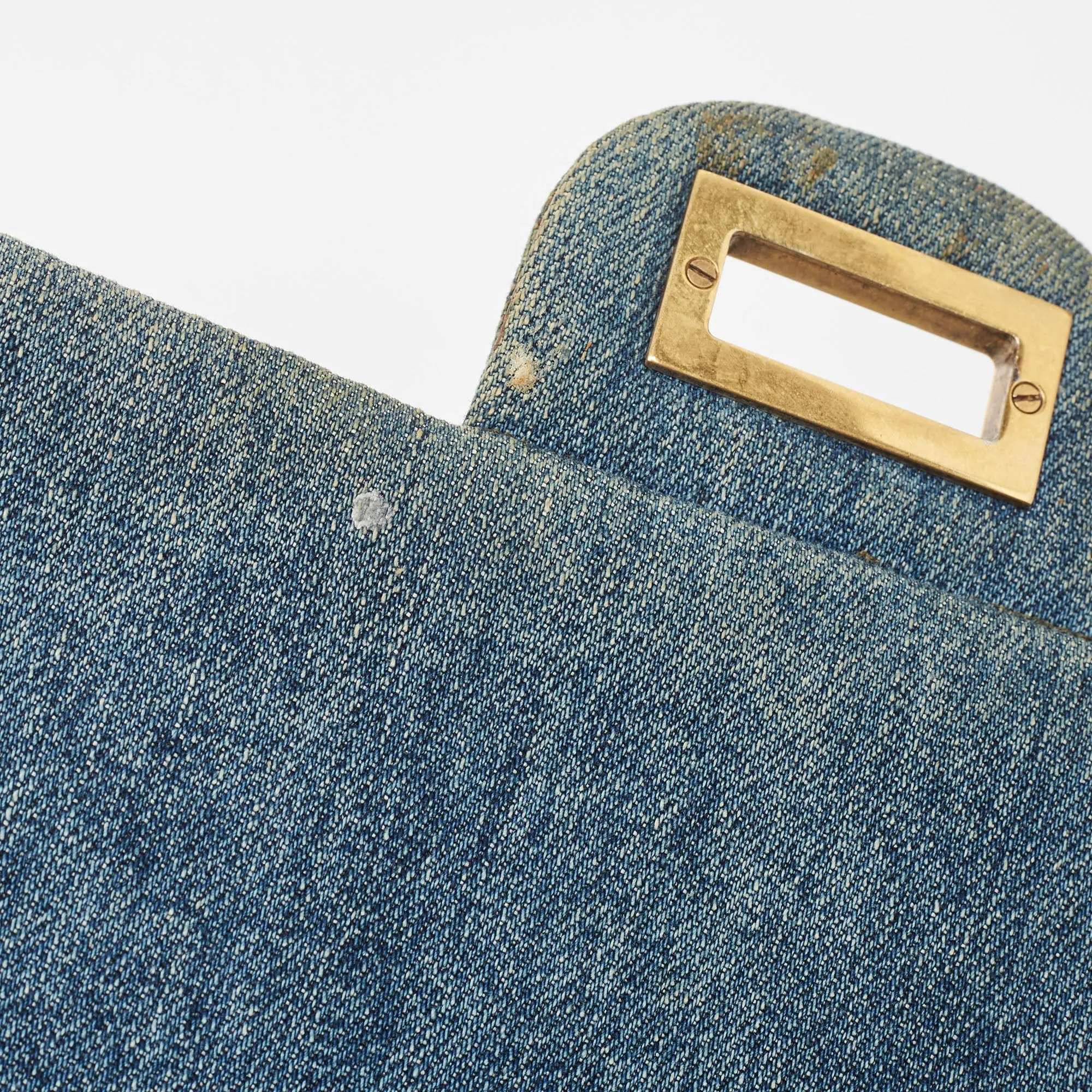 CHANEL Blue Quilted Denim Classic 227 Reissue 2.55 Flap Bag