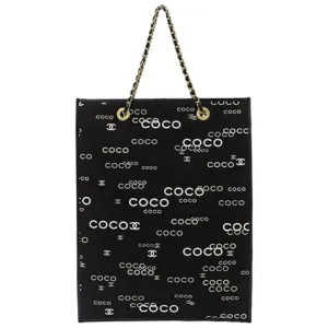 Chanel Coco Mark  Canvas Tote Bag (Pre-Owned)