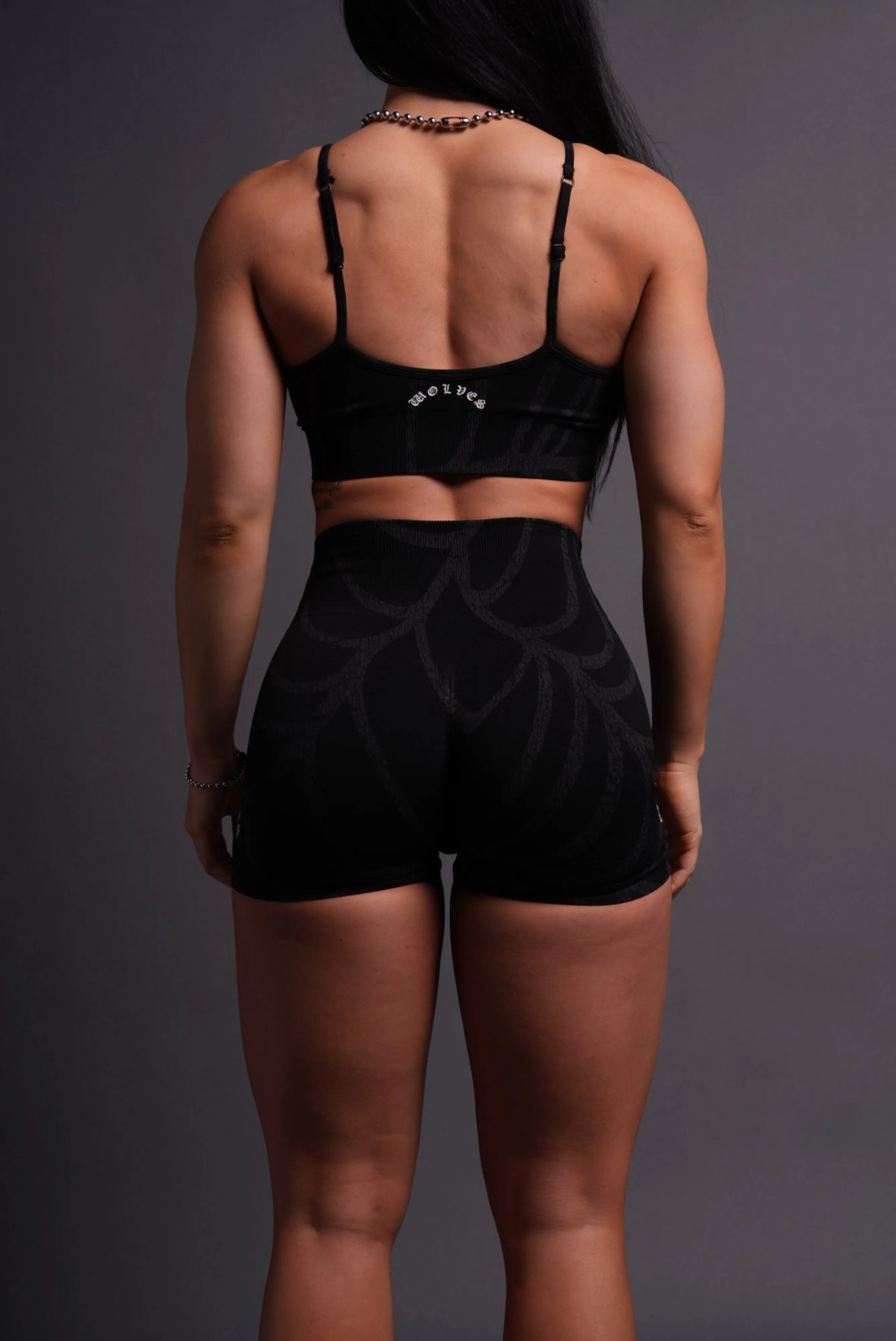 Chopper Everson Seamless "Valencourt" Shorts in Black Symbiote Web V2