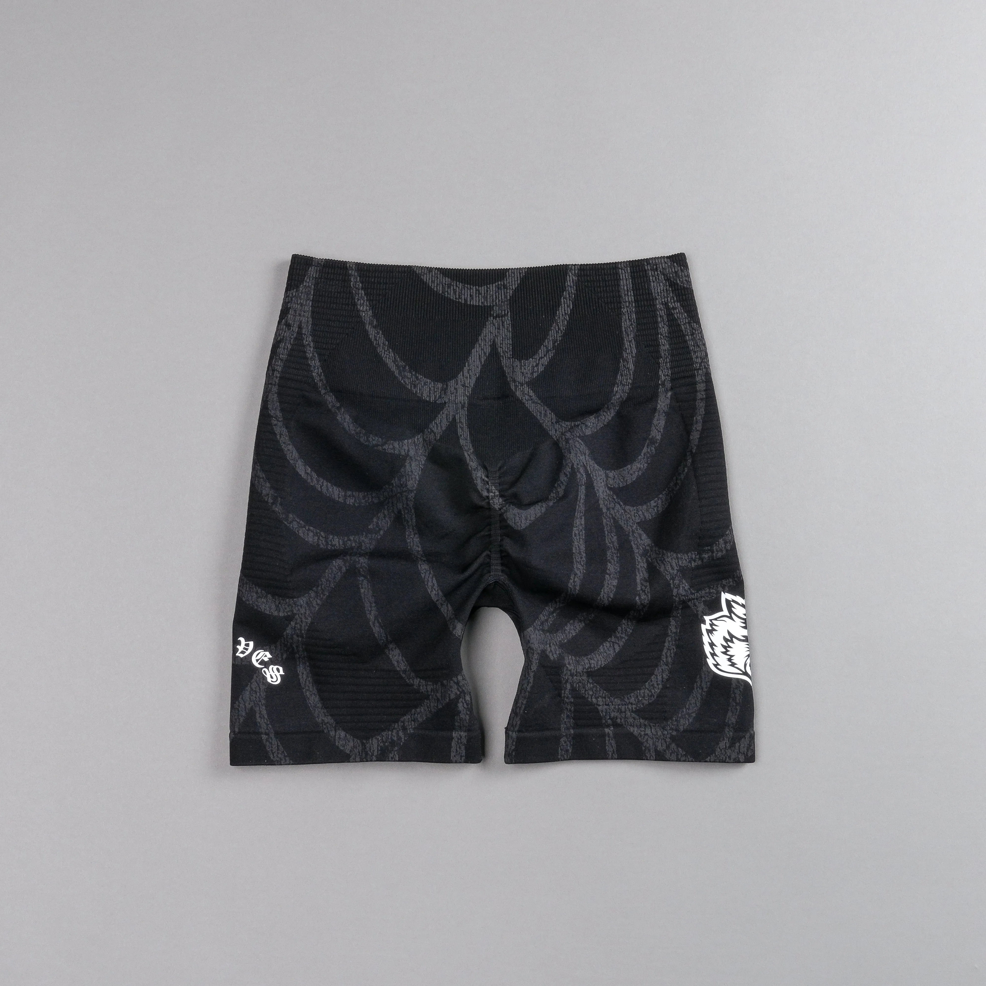 Chopper Everson Seamless "Valencourt" Shorts in Black Symbiote Web V2