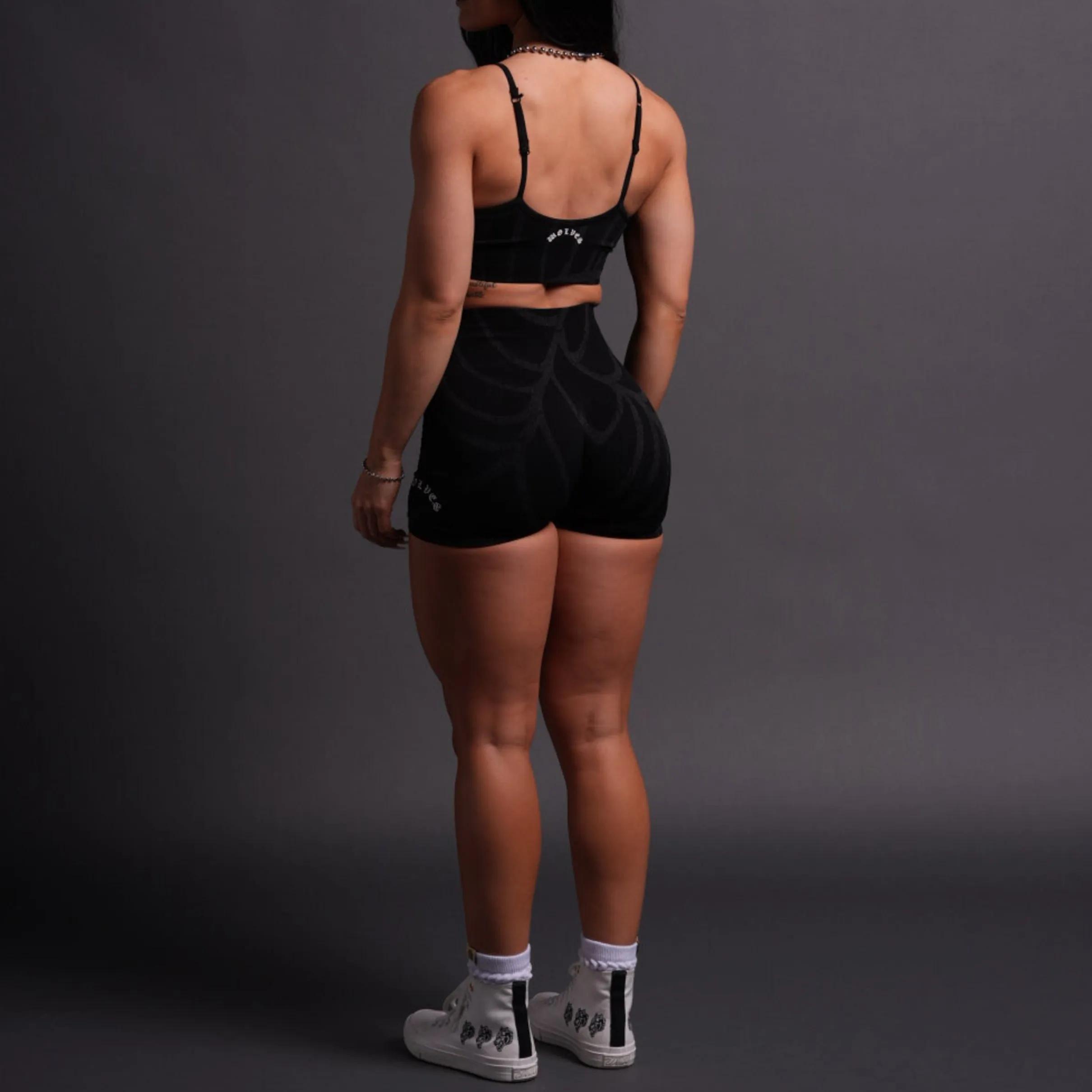 Chopper Everson Seamless "Valencourt" Shorts in Black Symbiote Web V2