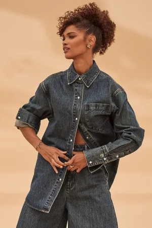 Classic Easy Fit Shirt | Dark Blue