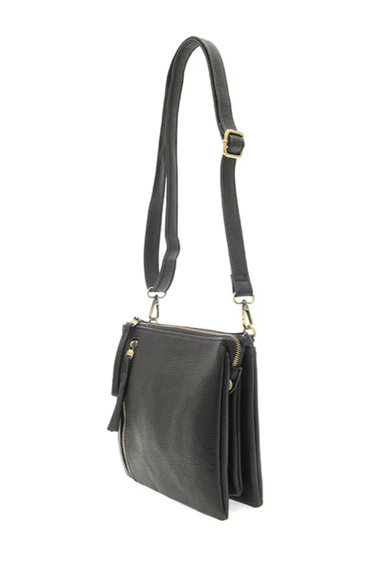 Dawn Multi Pocket Compact Crossbody Bag [Black-L8254]