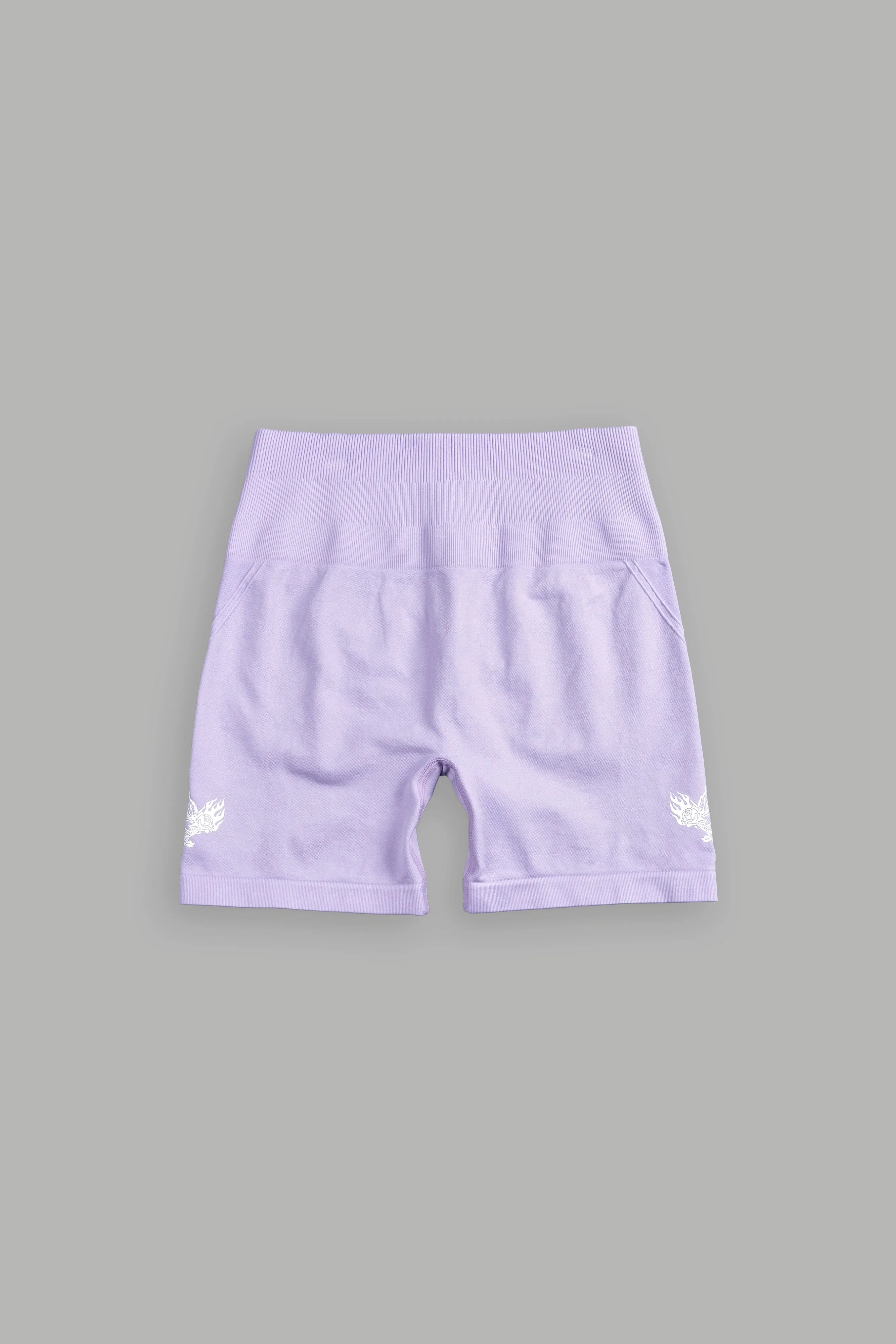 Dual The Wolf and The Rose Everson Seamless "Huxley" Shorts in Ghost Orchid