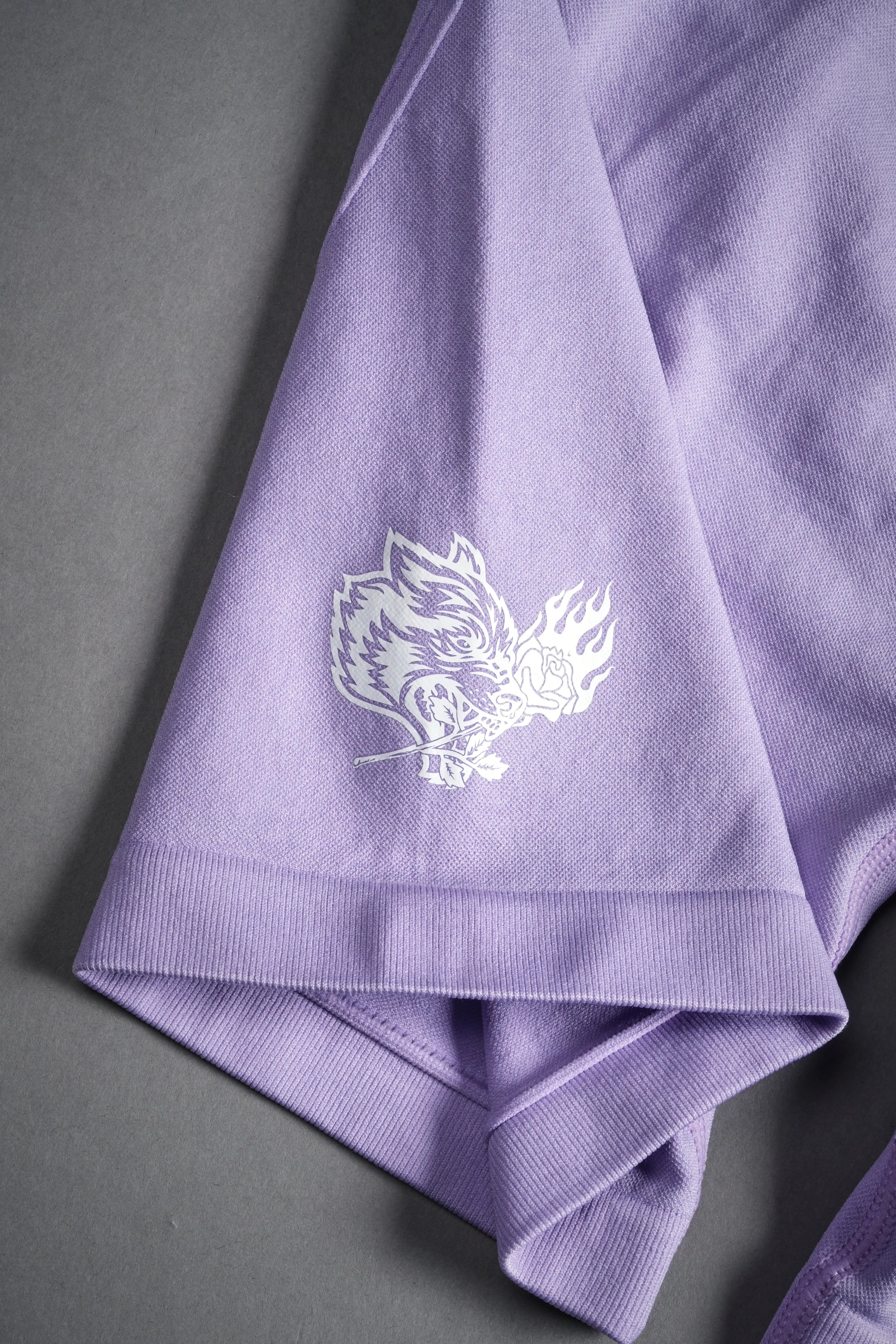 Dual The Wolf and The Rose Everson Seamless "Huxley" Shorts in Ghost Orchid