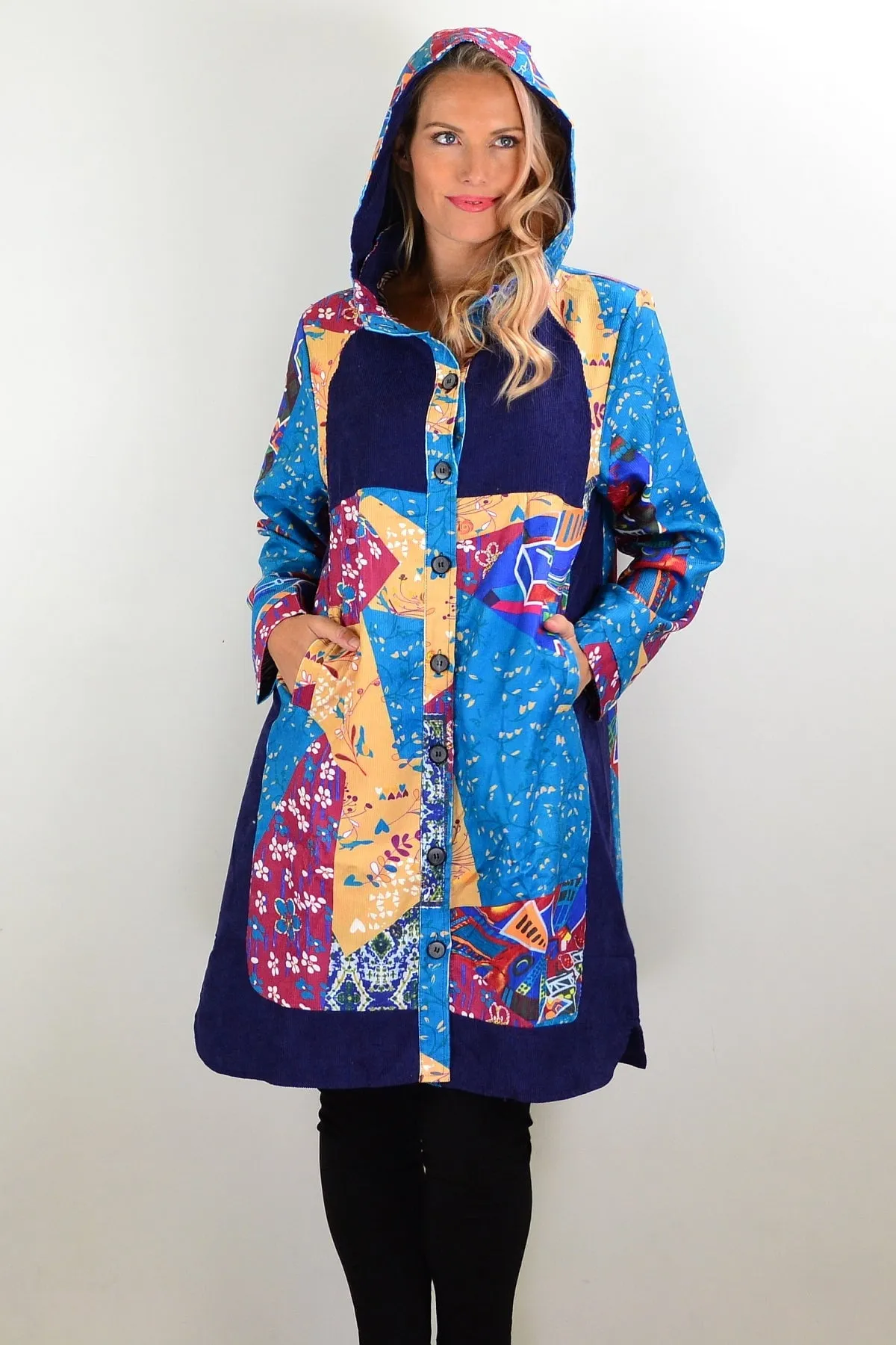 Floral Petals Corduroy Jacket