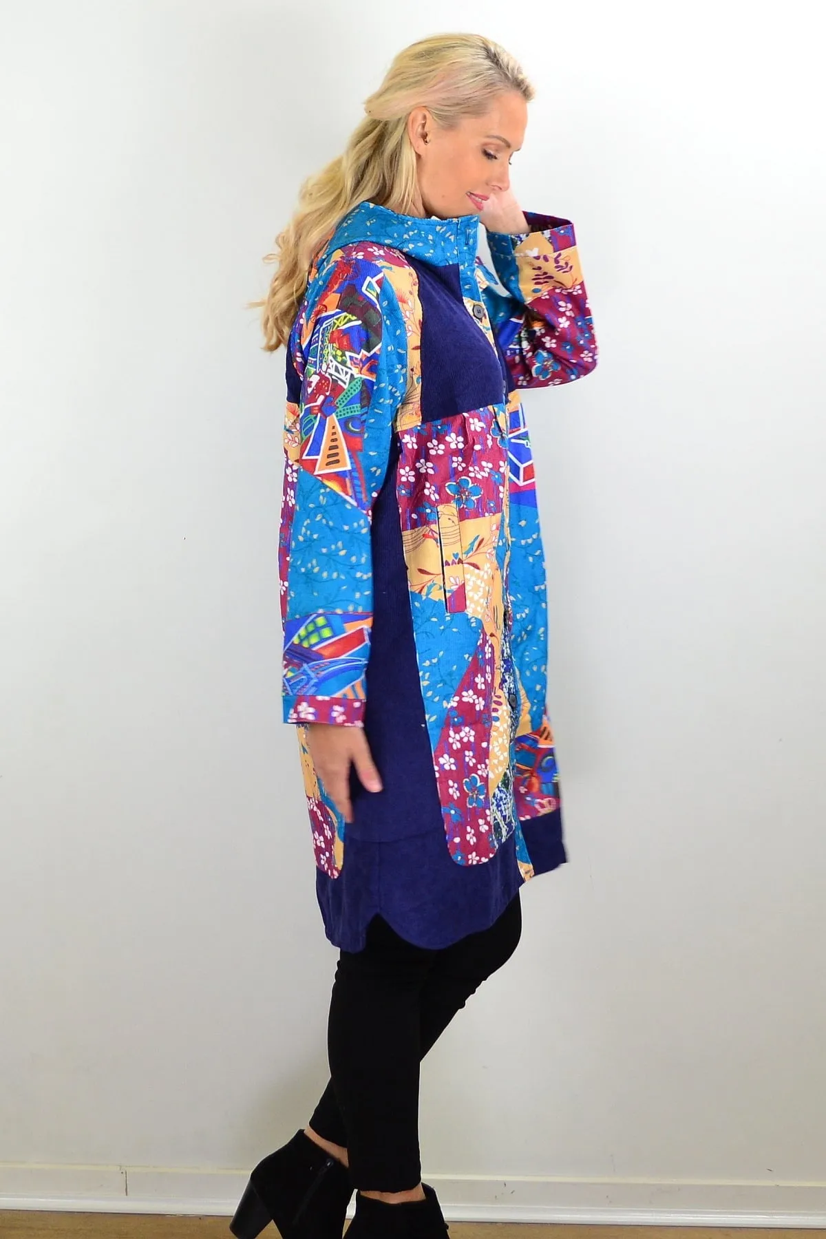 Floral Petals Corduroy Jacket