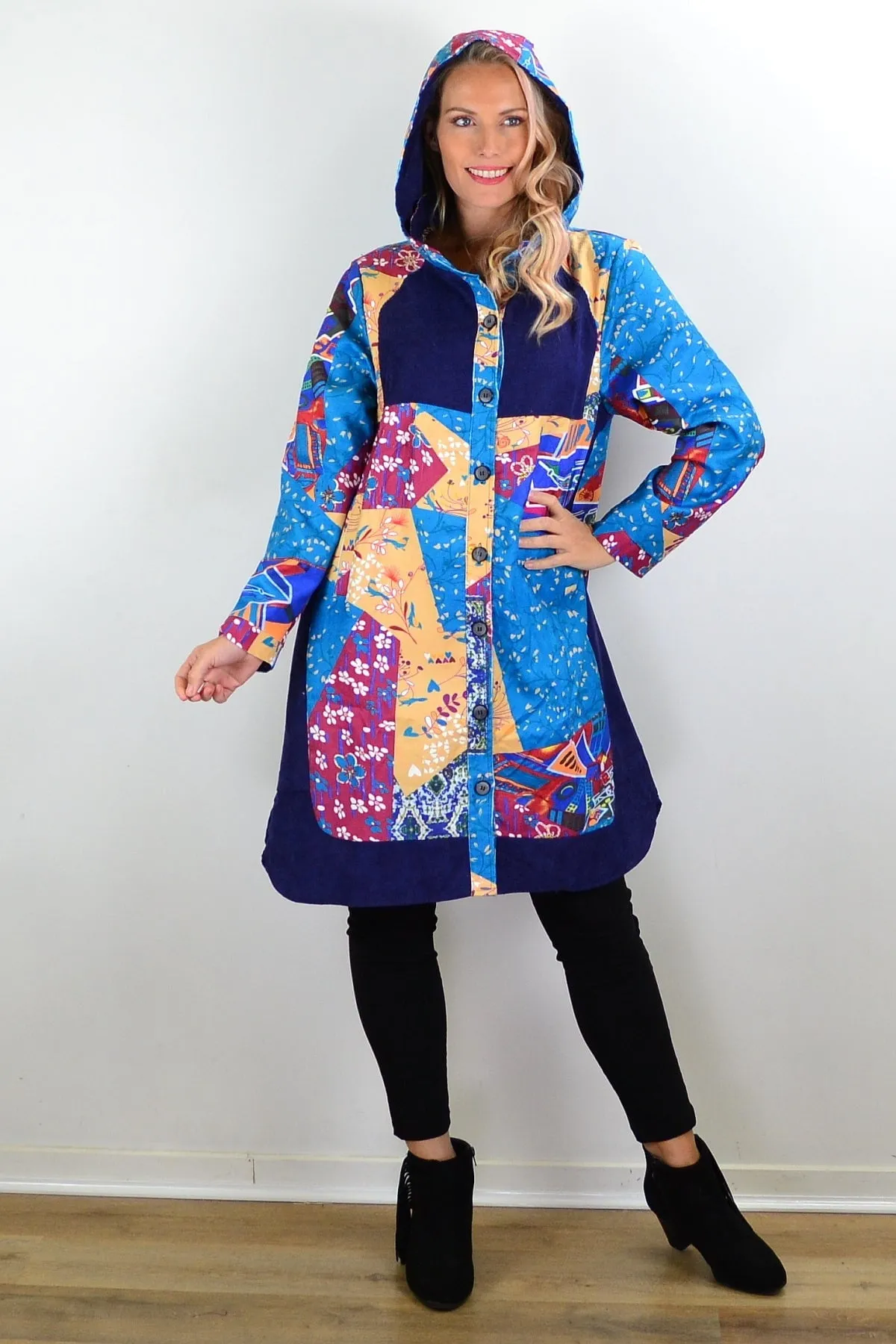 Floral Petals Corduroy Jacket