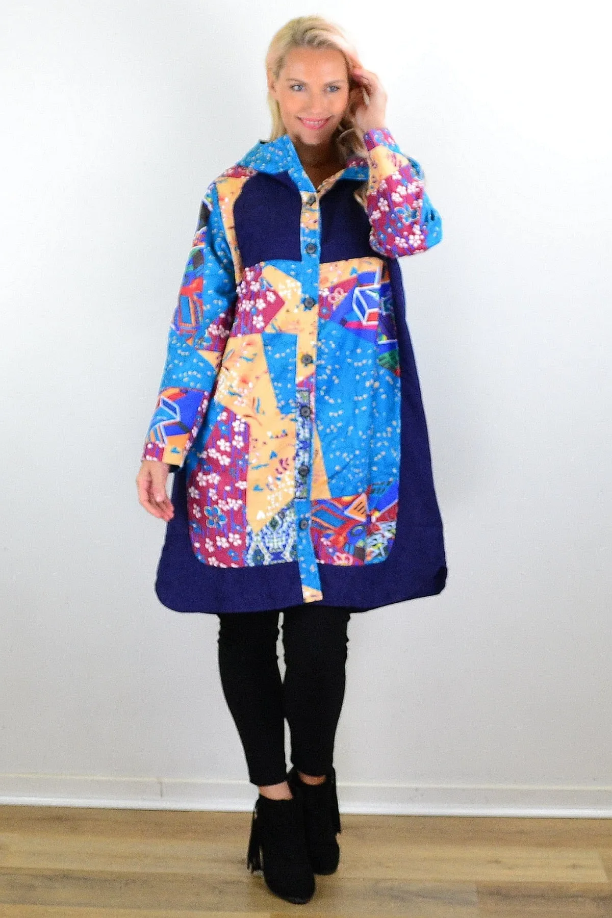 Floral Petals Corduroy Jacket