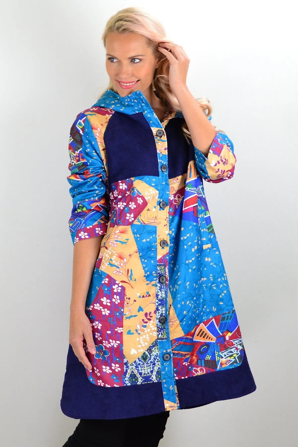 Floral Petals Corduroy Jacket