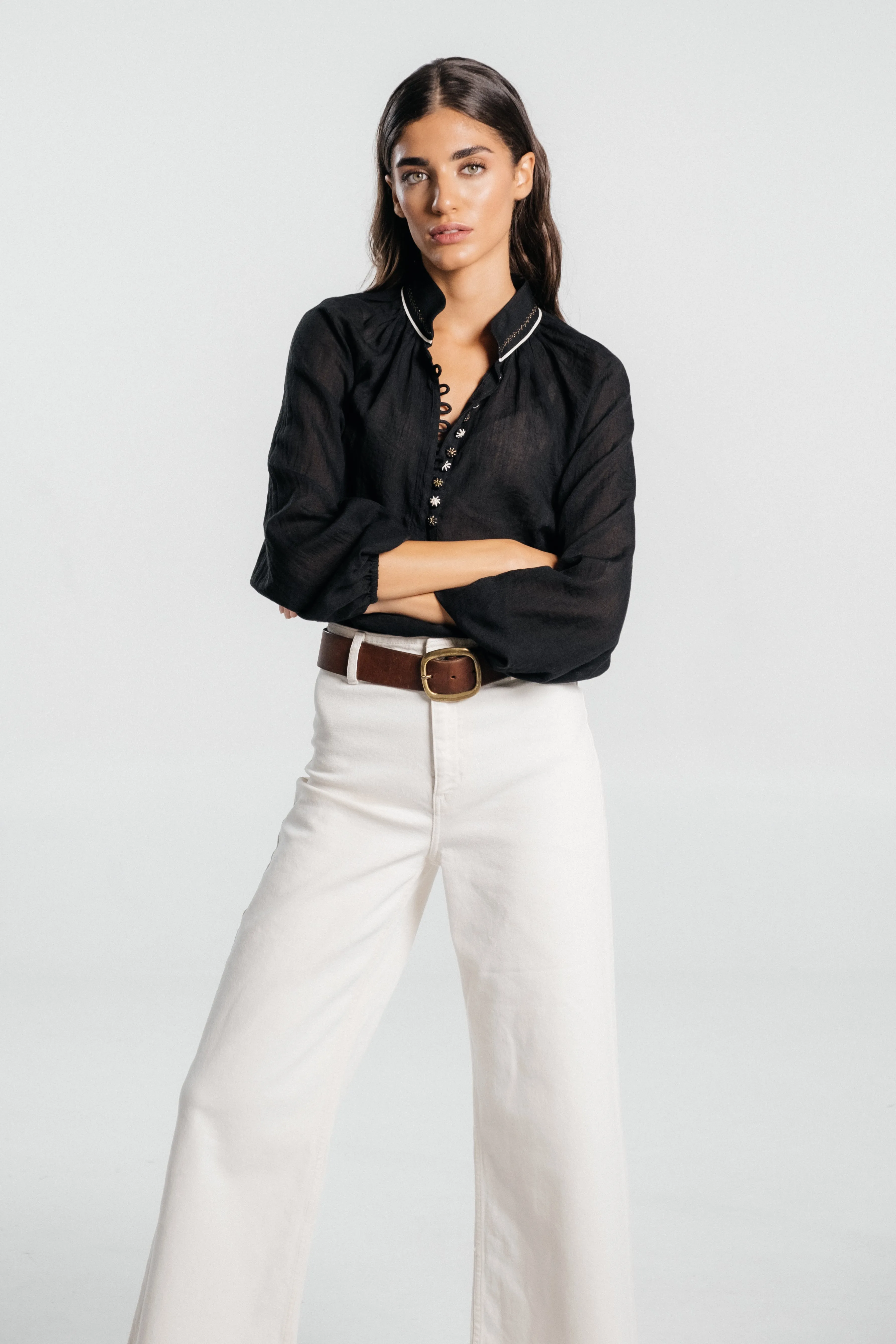 Golab Blouse - Black & Ivory (Limited Edition)