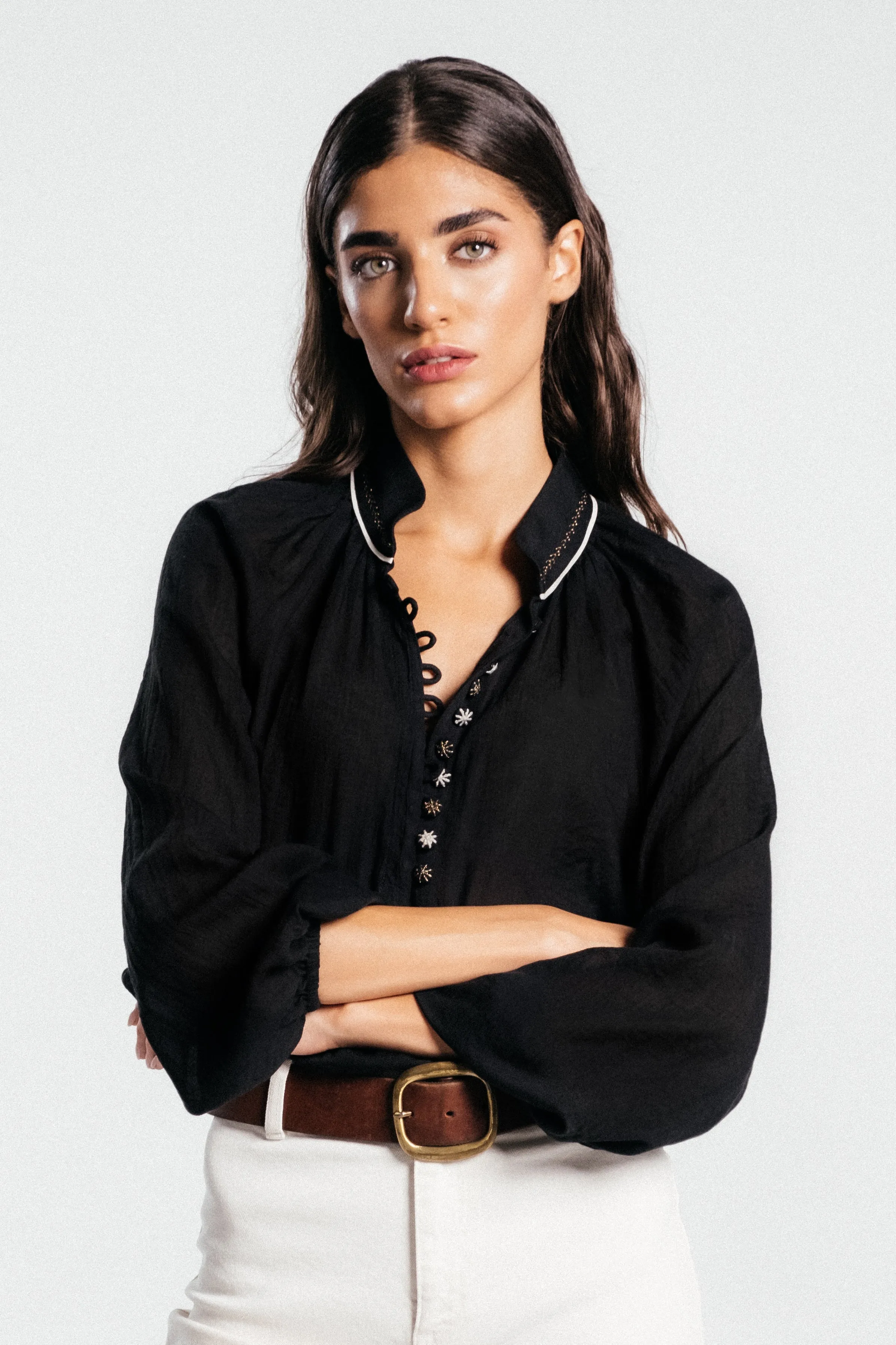Golab Blouse - Black & Ivory (Limited Edition)
