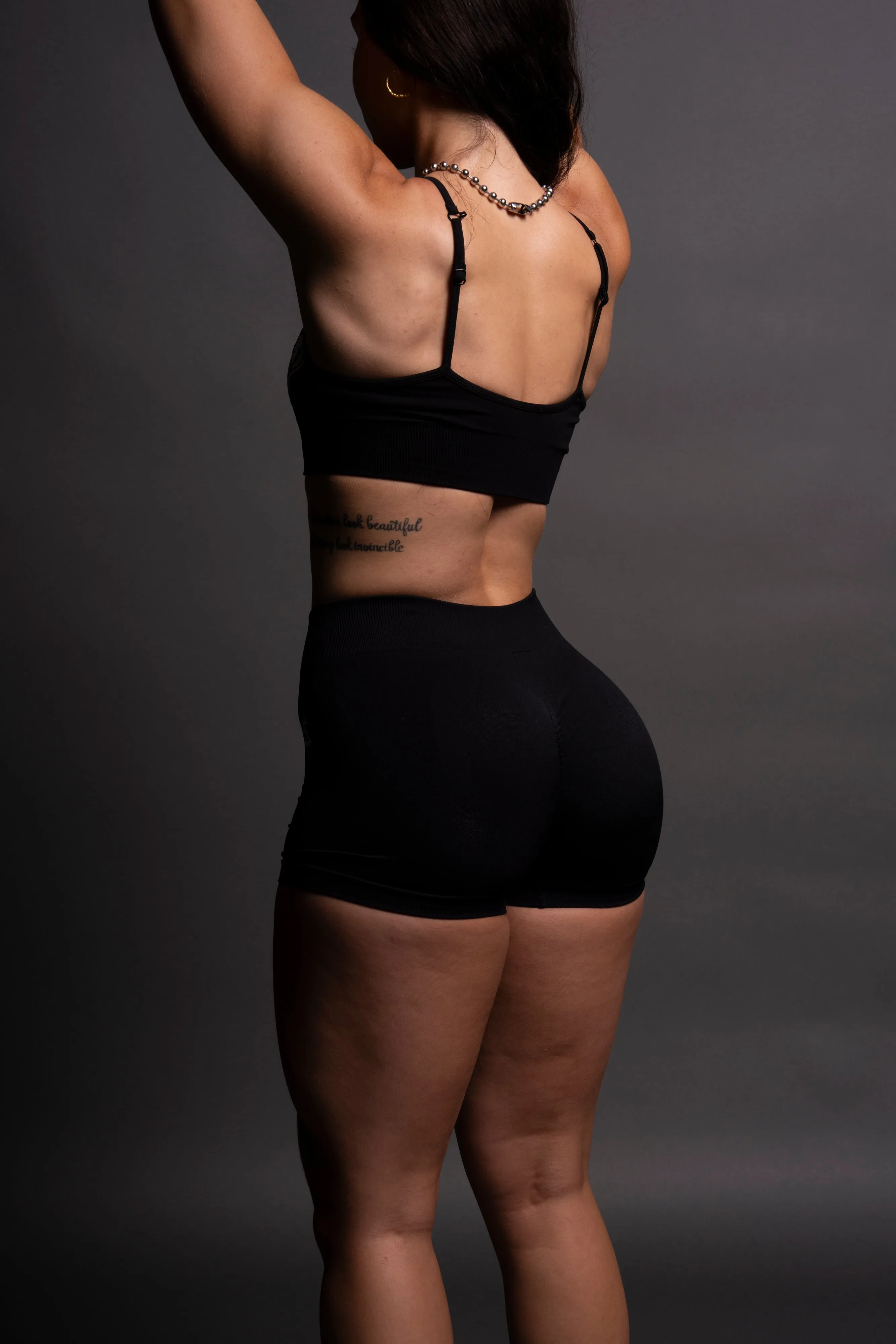 Hesh Everson Seamless "Katya" Shorts in Black