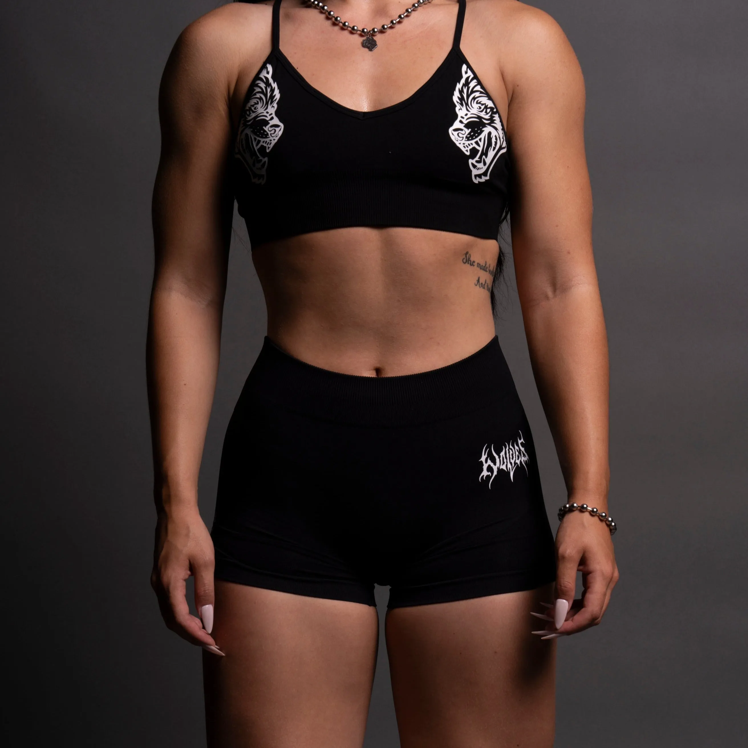 Hesh Everson Seamless "Katya" Shorts in Black