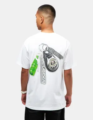 HUF x Toyota Land Cruiser Shine Keychain T-Shirt - White