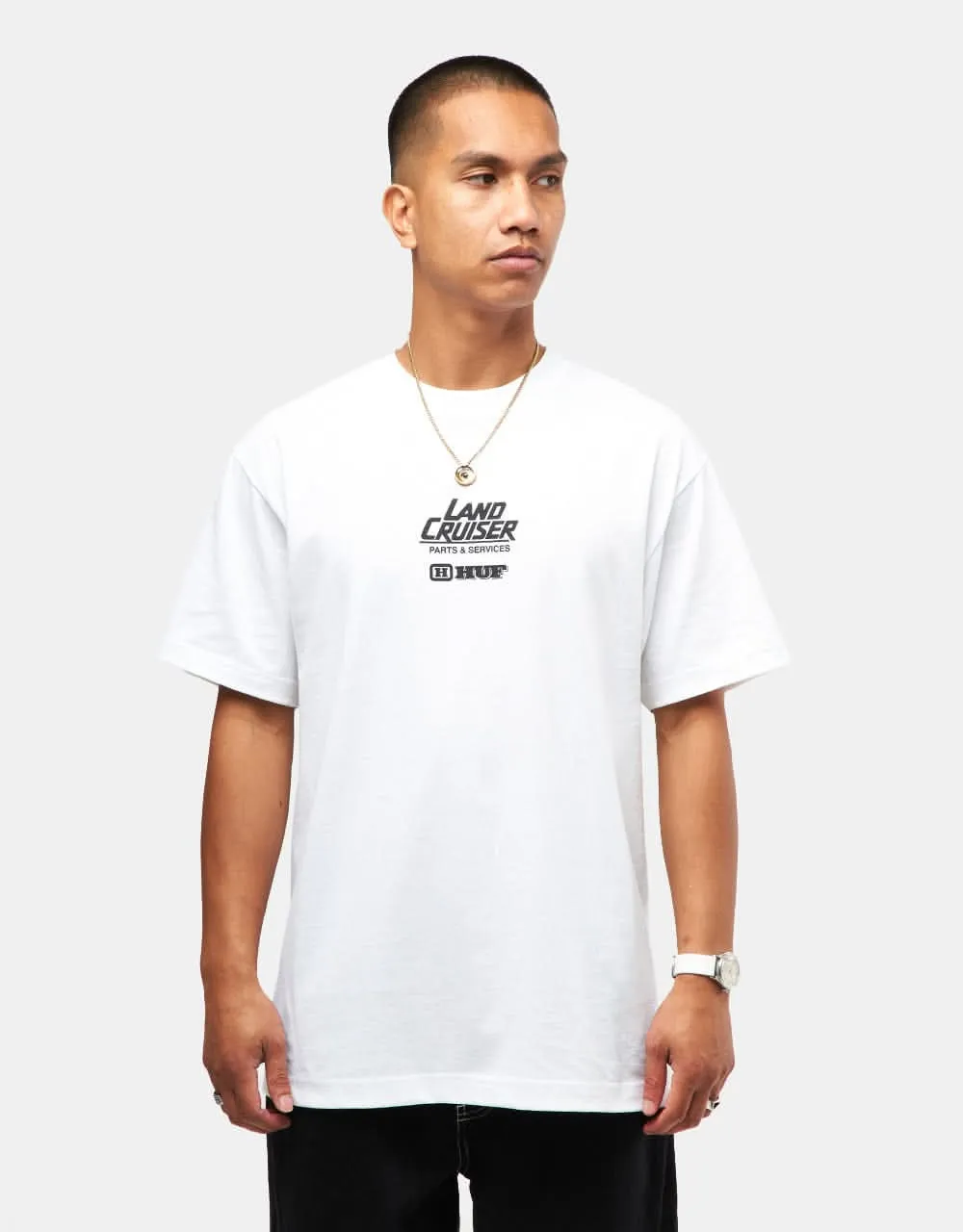 HUF x Toyota Land Cruiser Shine Keychain T-Shirt - White