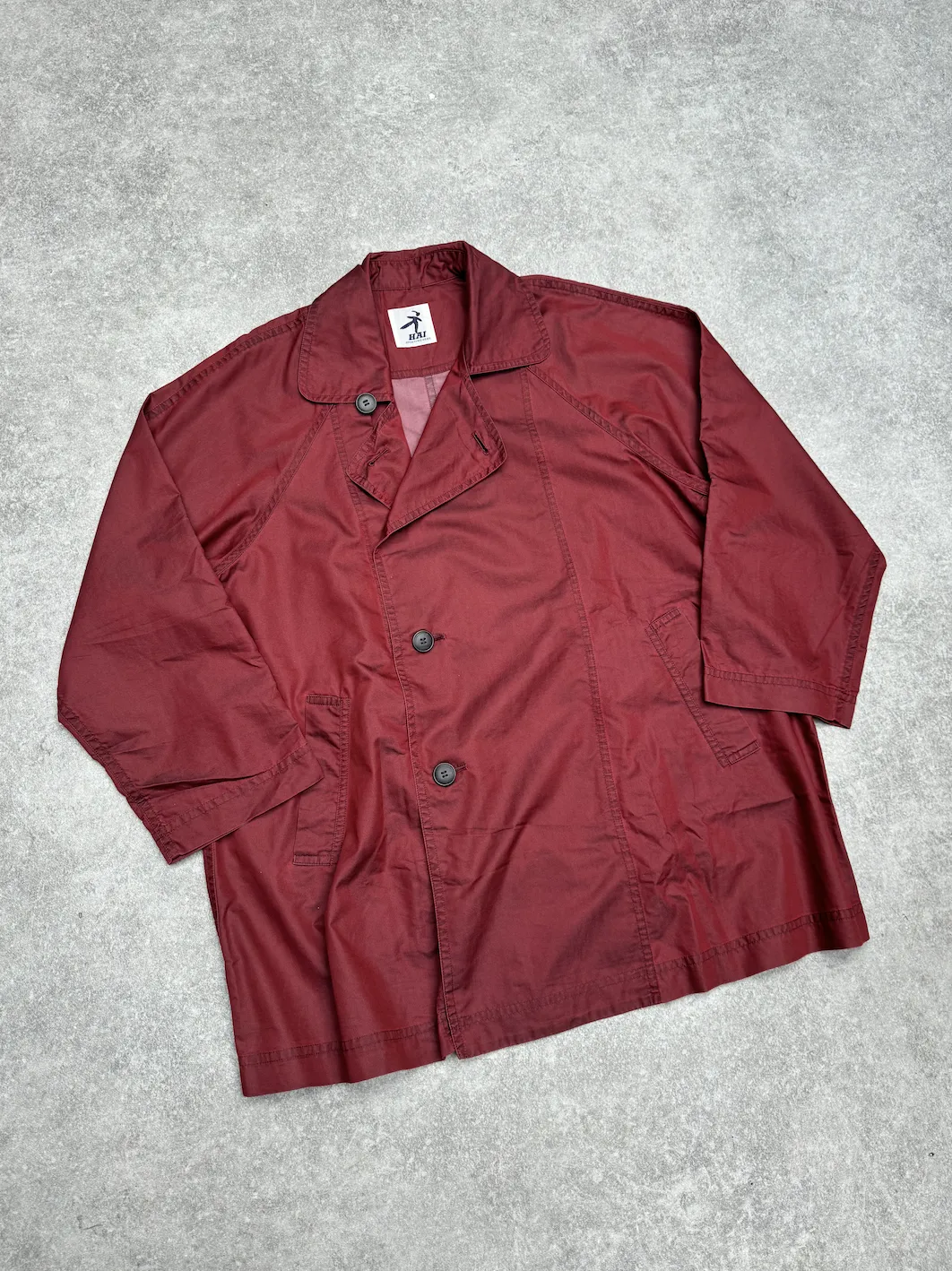 Issey Miyake Hai Sporting Gear Side Button Lightweight Trench