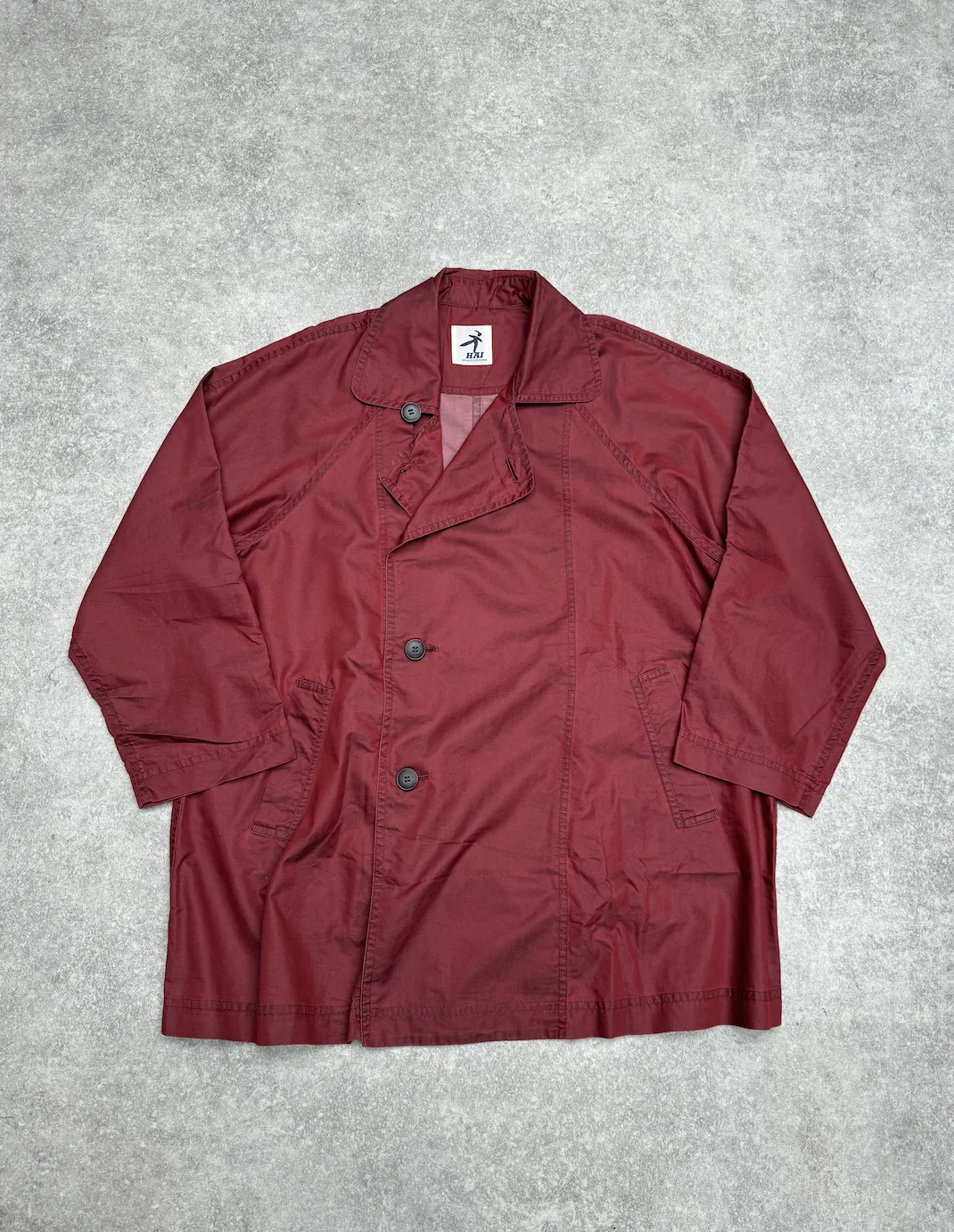 Issey Miyake Hai Sporting Gear Side Button Lightweight Trench