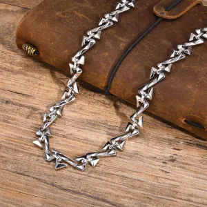 Mens Letter Z Shaped Chain Necklaces for Boys