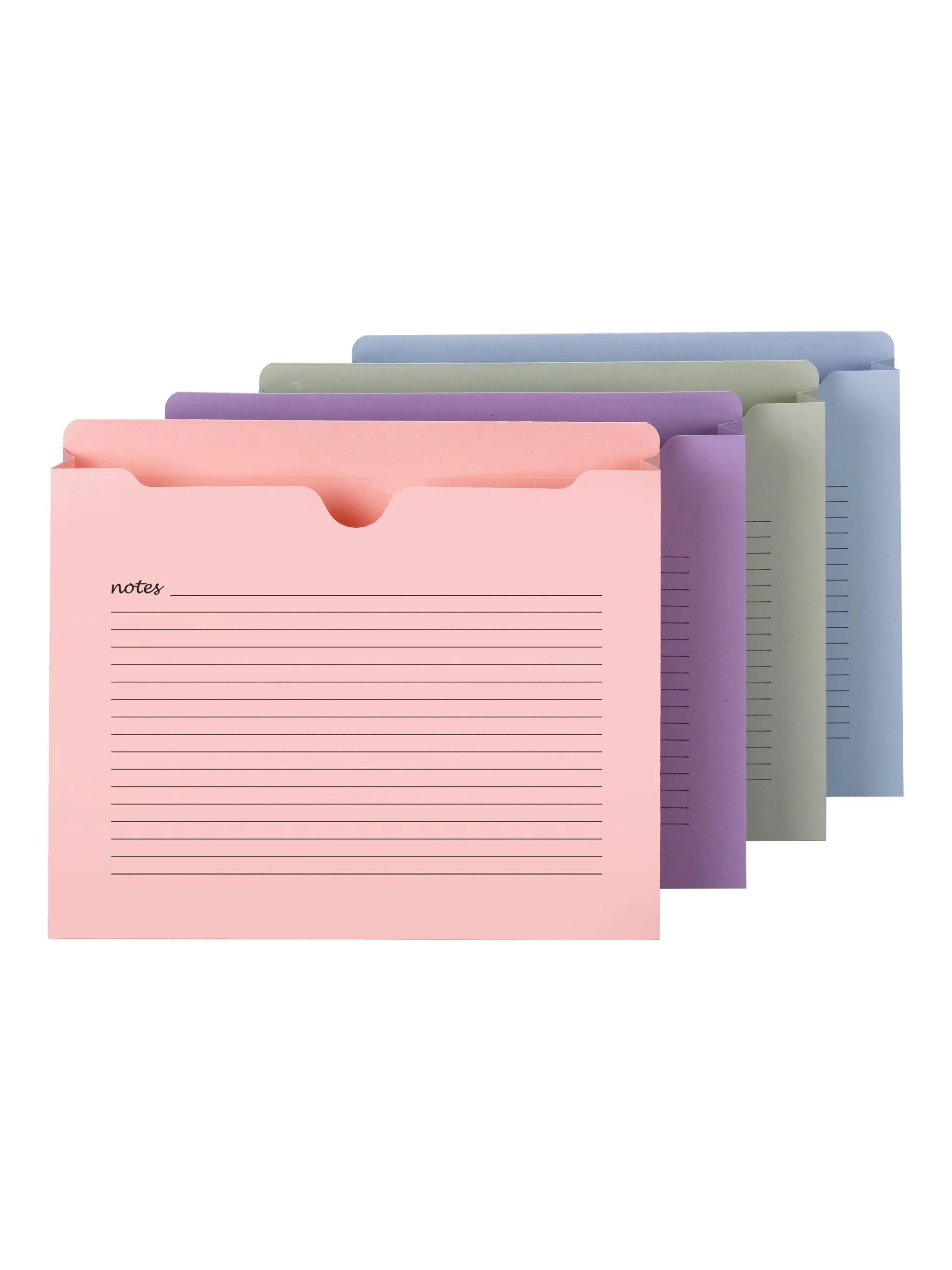 Notes File Jackets, Straight-Cut Tab, 2 Inch Expansion
