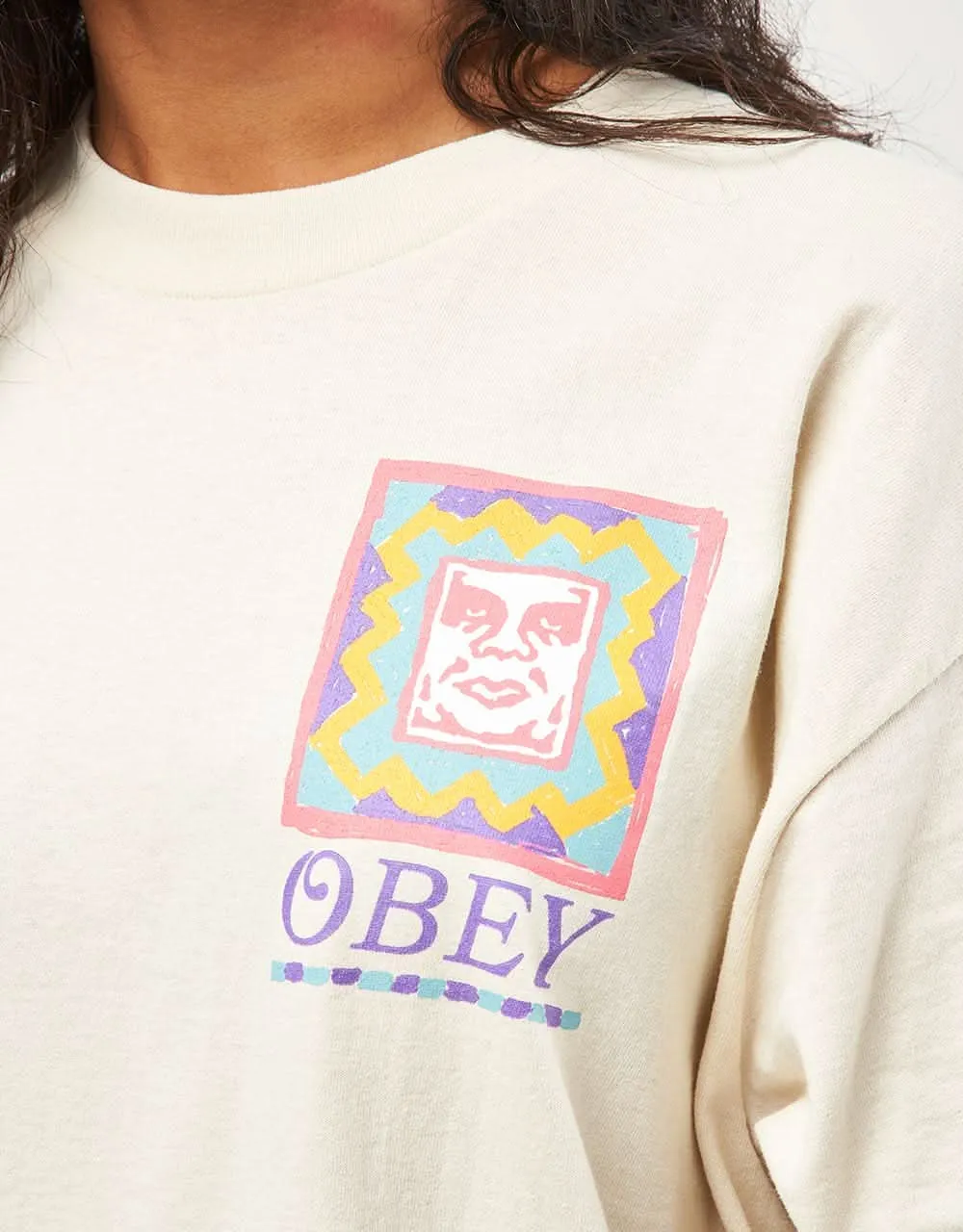 Obey Throwback T-Shirt - Cream