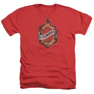 Oldsmobile Detroit Emblem Poly/Cotton Blend Short-Sleeve T-Shirt