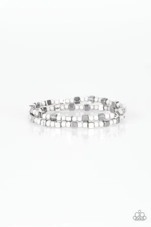 Paparazzi Bracelet ~ Trendy Tribalist - Silver