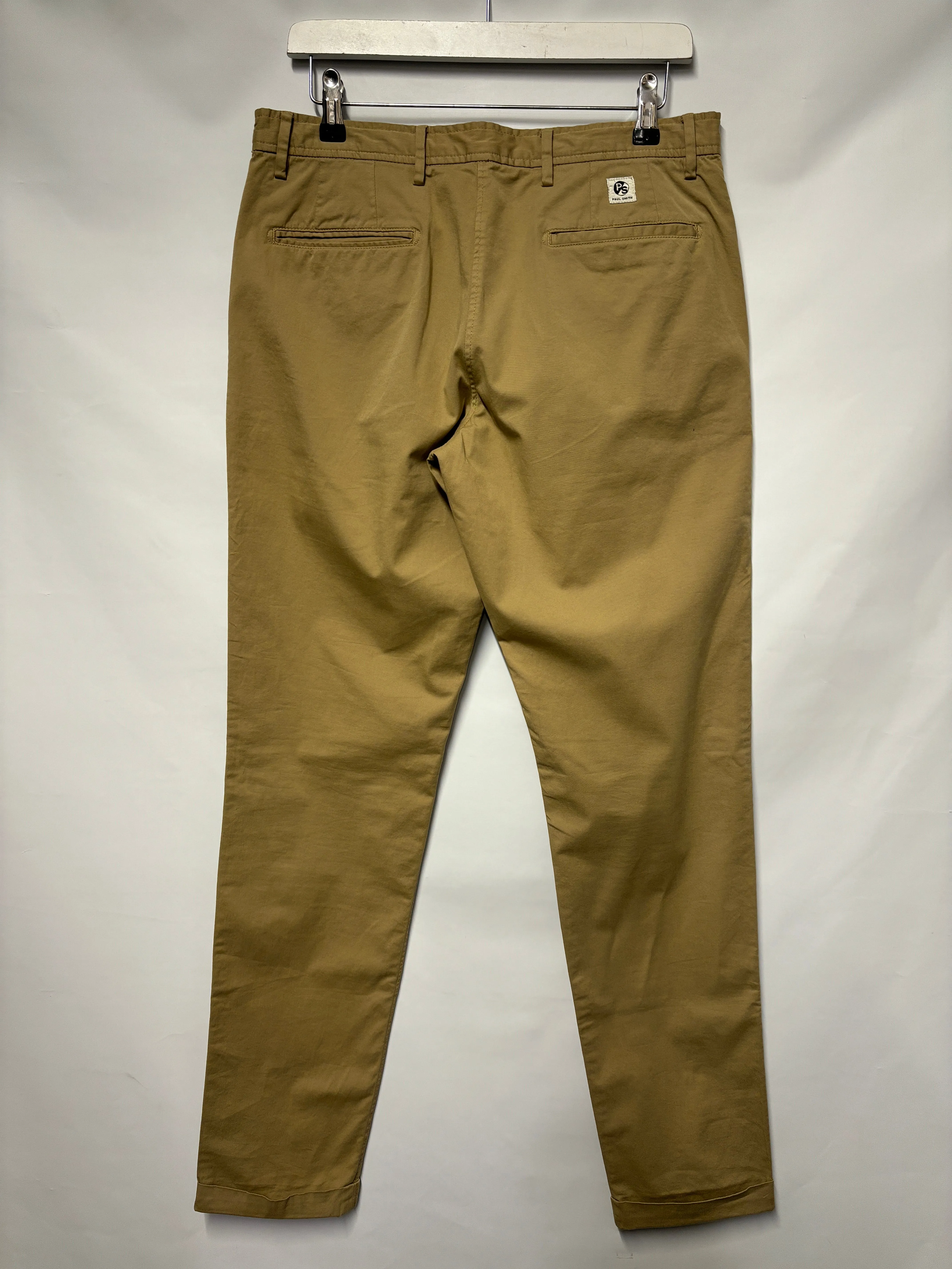 Paul Smith Beige Cotton Tapered Chino 30