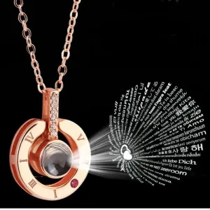 "ILY" Projection Necklace (100 languages)