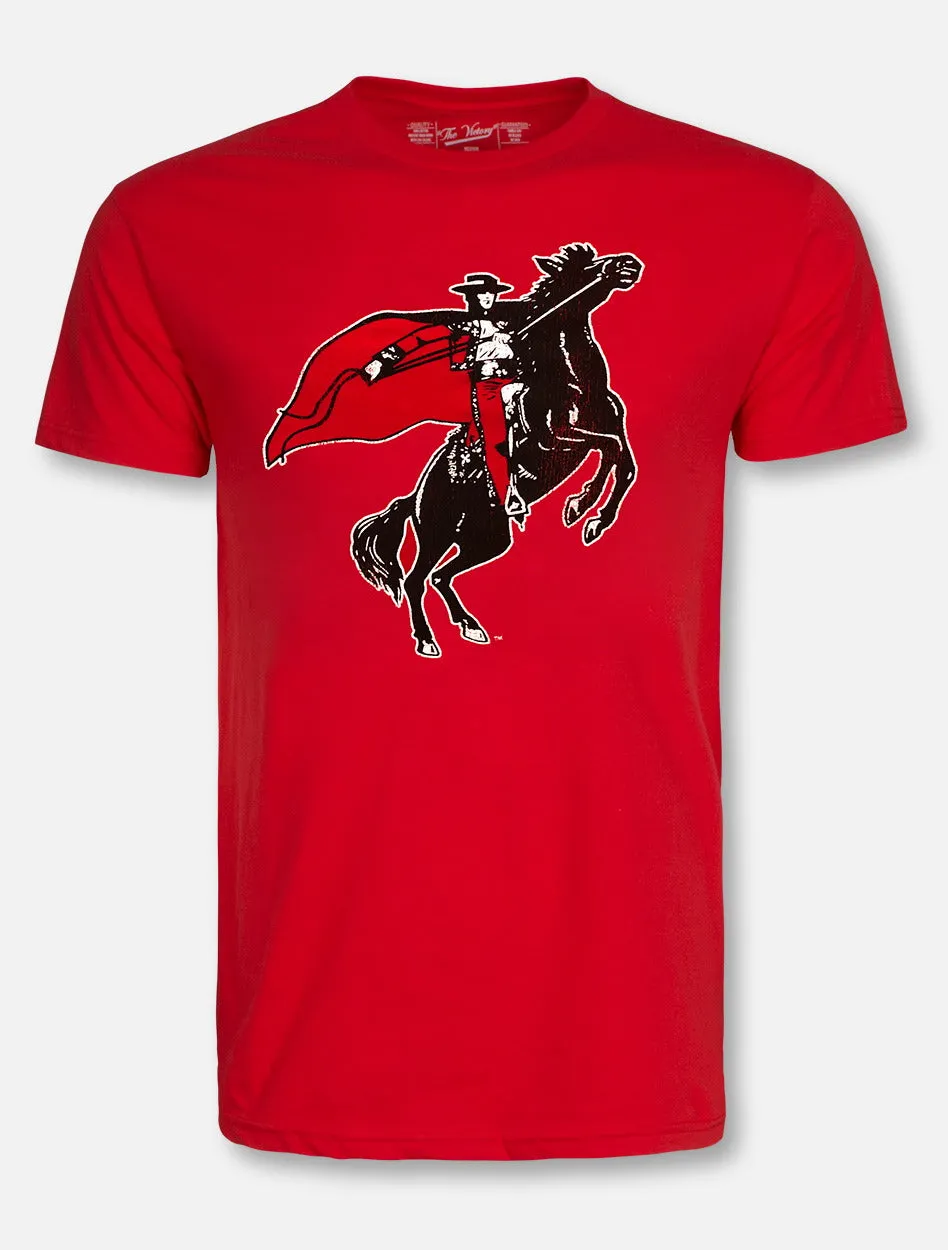 Retro Brand Texas Tech Red Raiders Large Rearing Rider T-Shirt