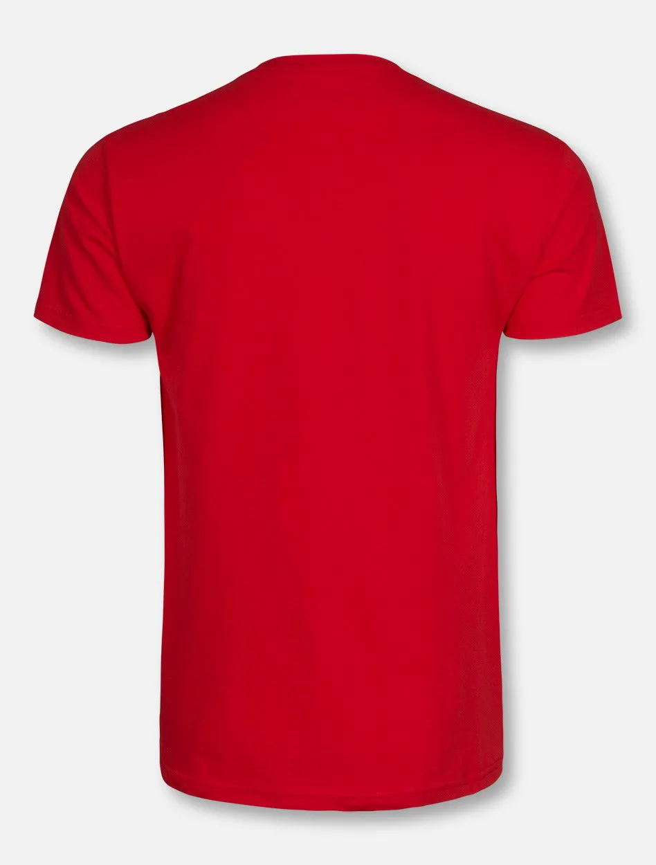 Retro Brand Texas Tech Red Raiders Large Rearing Rider T-Shirt