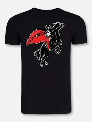 Retro Brand Texas Tech Red Raiders Large Rearing Rider T-Shirt