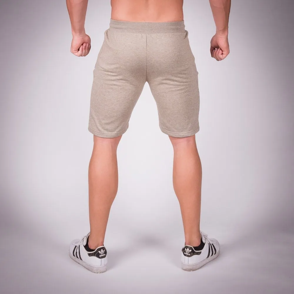 Ribbed Shorts - Melange Olive