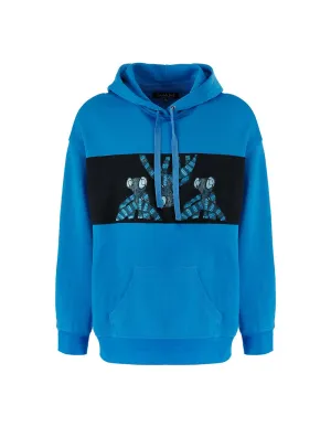 Robert Blue Blocking Sweat Hoodie