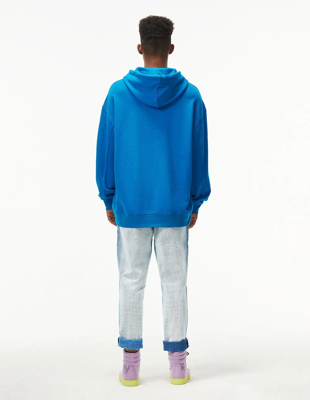 Robert Blue Blocking Sweat Hoodie