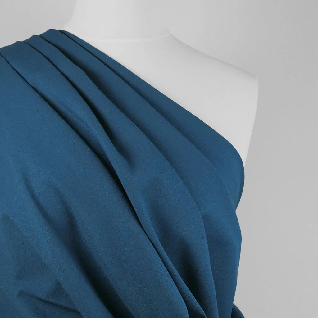 Rome - Petrol, Viscose Rich Heavy Ponte de Roma Stretch Fabric