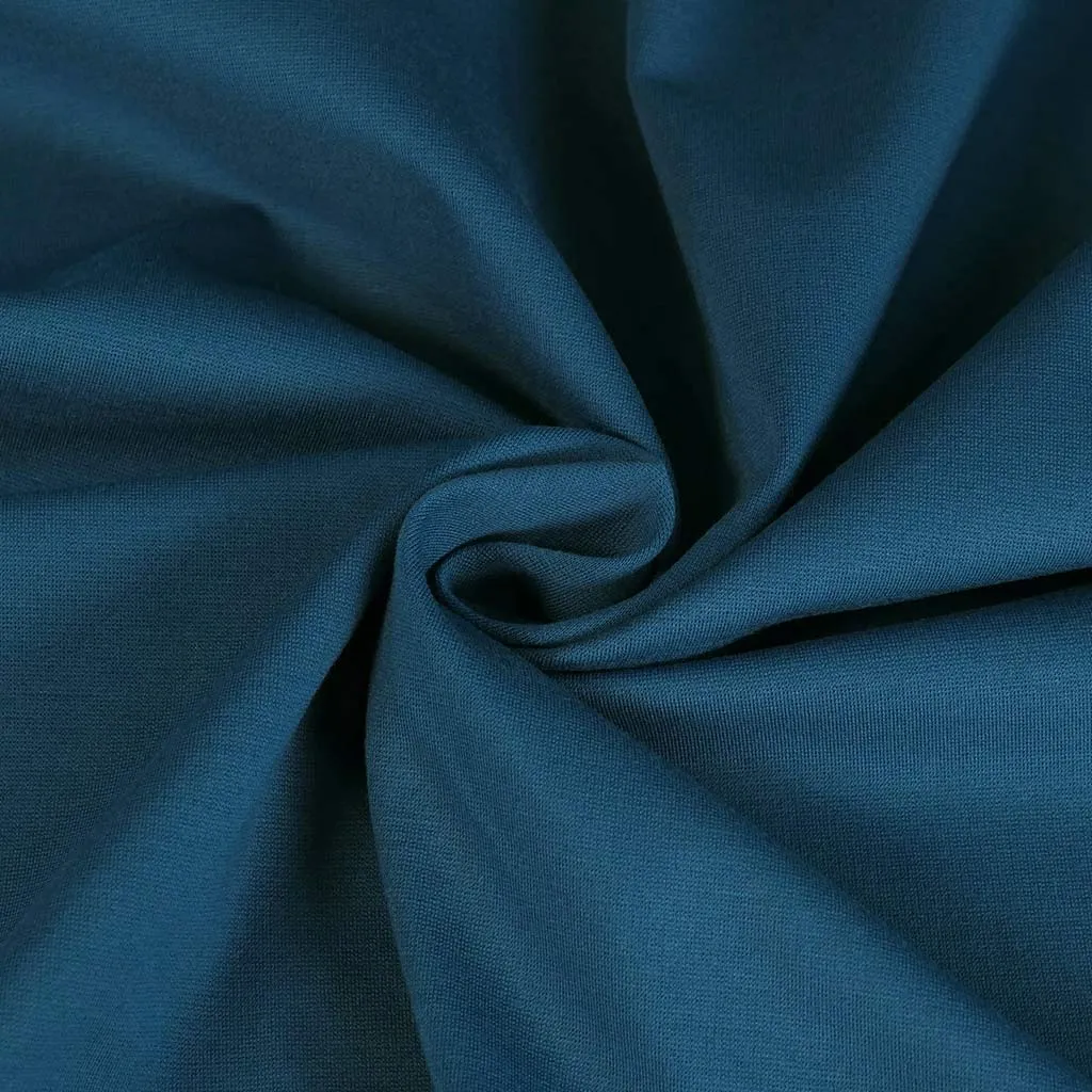 Rome - Petrol, Viscose Rich Heavy Ponte de Roma Stretch Fabric