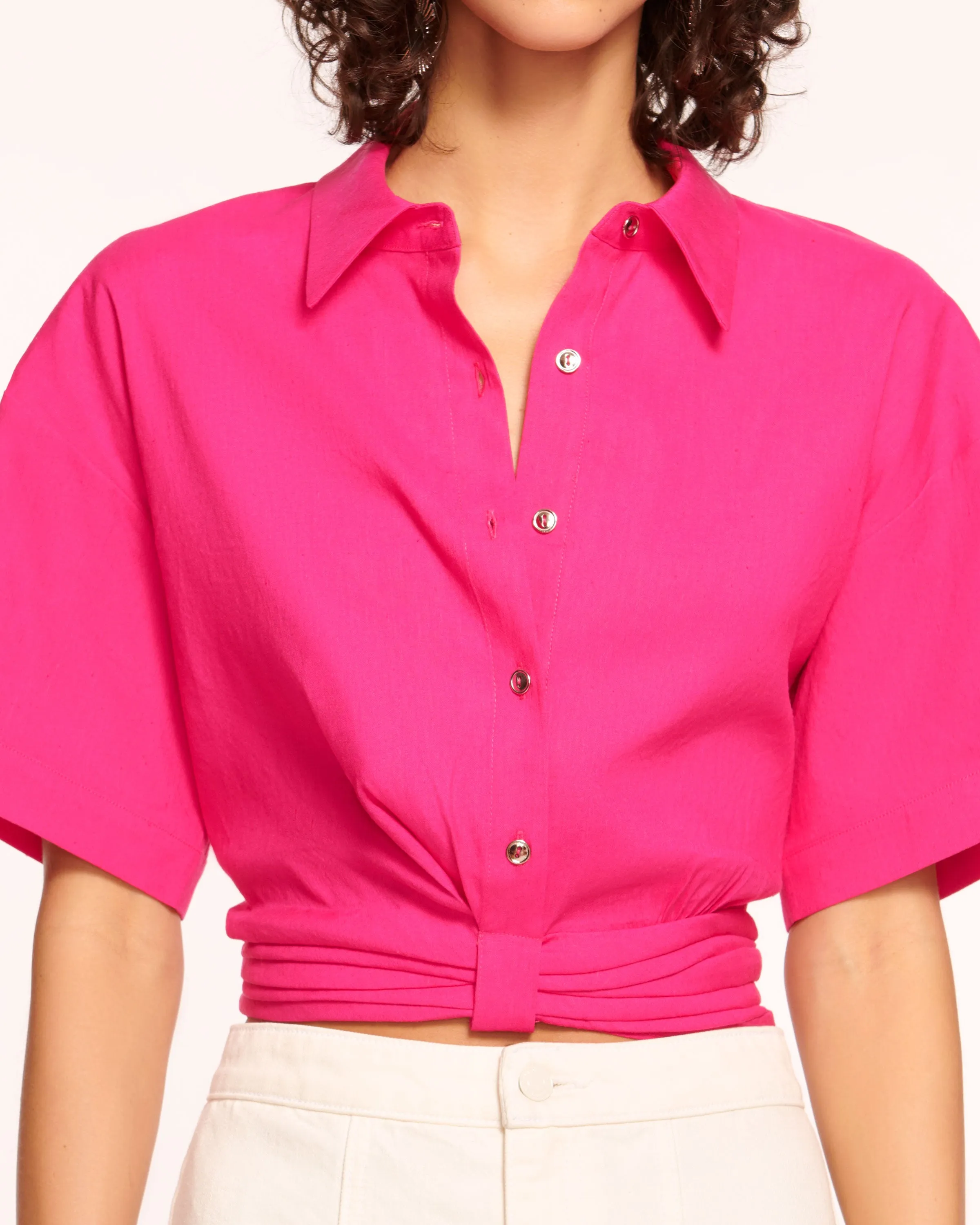 Rosa Short Sleeve Button Down Top