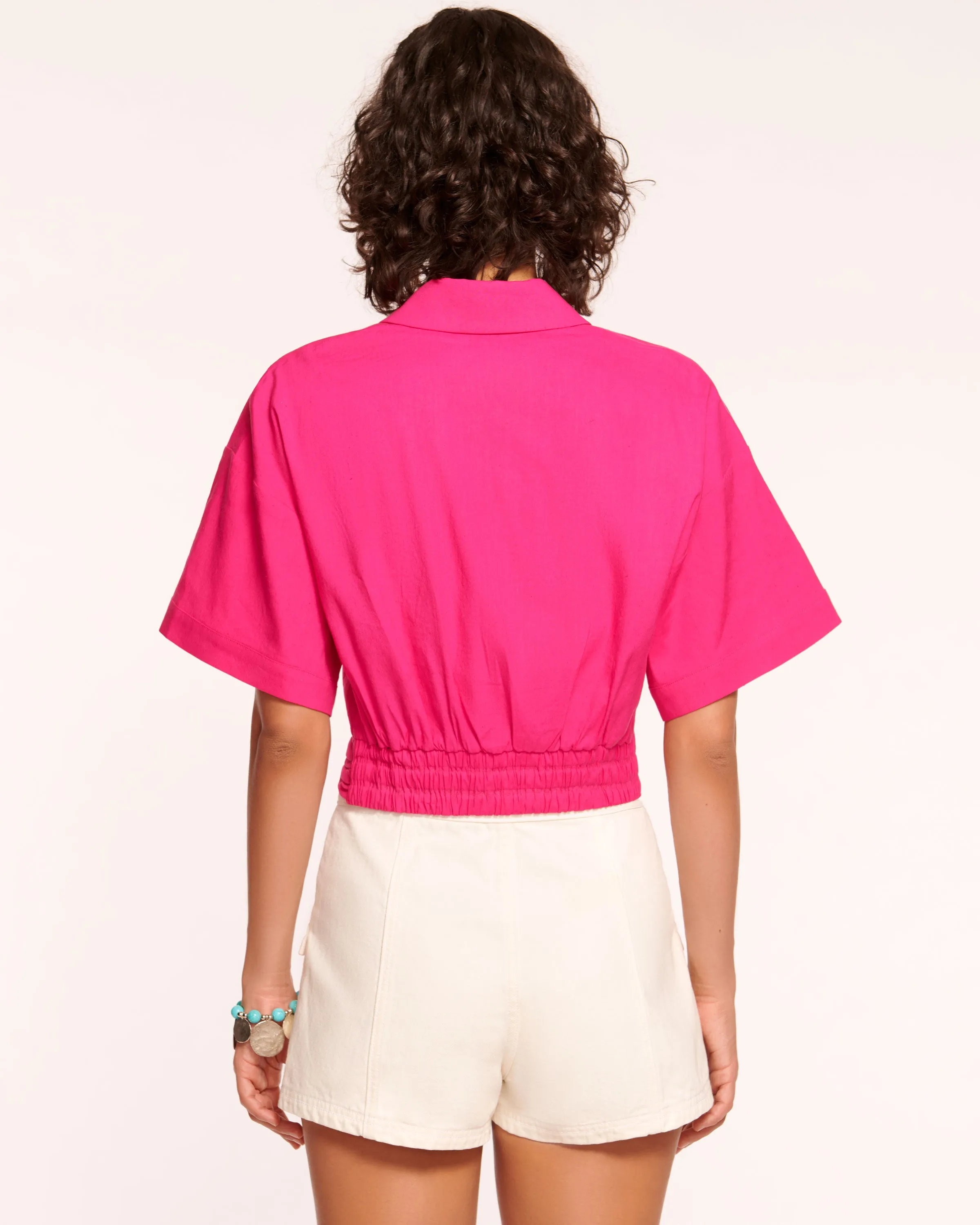 Rosa Short Sleeve Button Down Top
