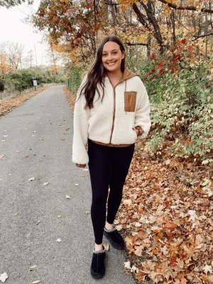 Sherpa Hooded Nylon Jacket