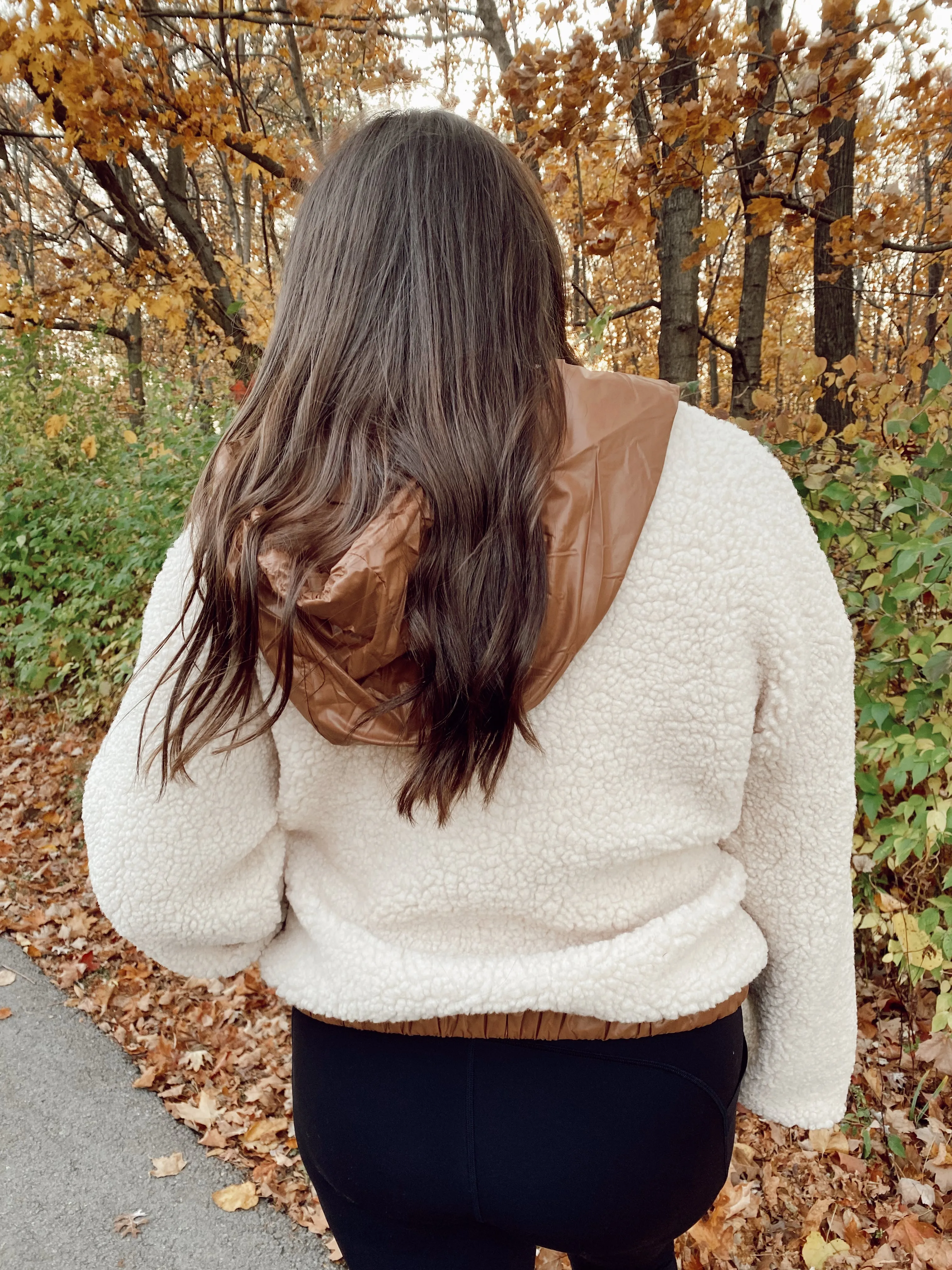 Sherpa Hooded Nylon Jacket